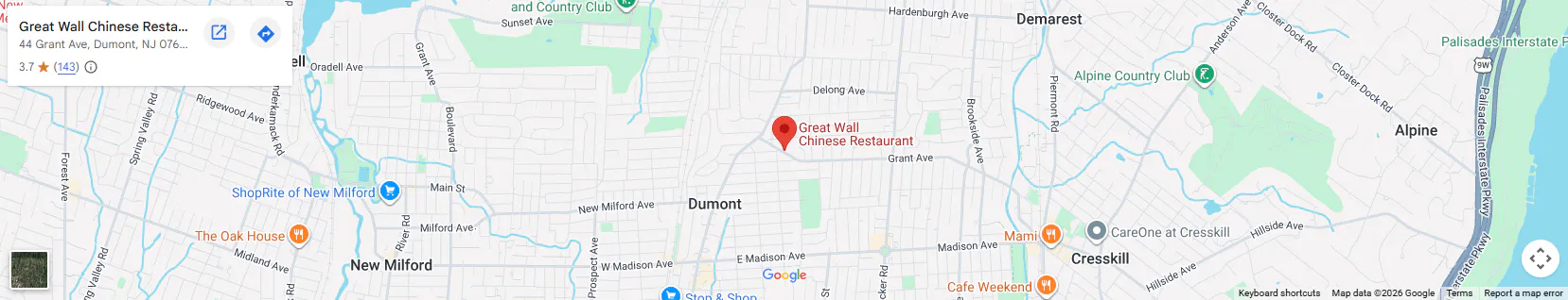Location 44 Grant Ave, Dumont, NJ 07628 Location 44 Grant Ave, Dumont, NJ 07628